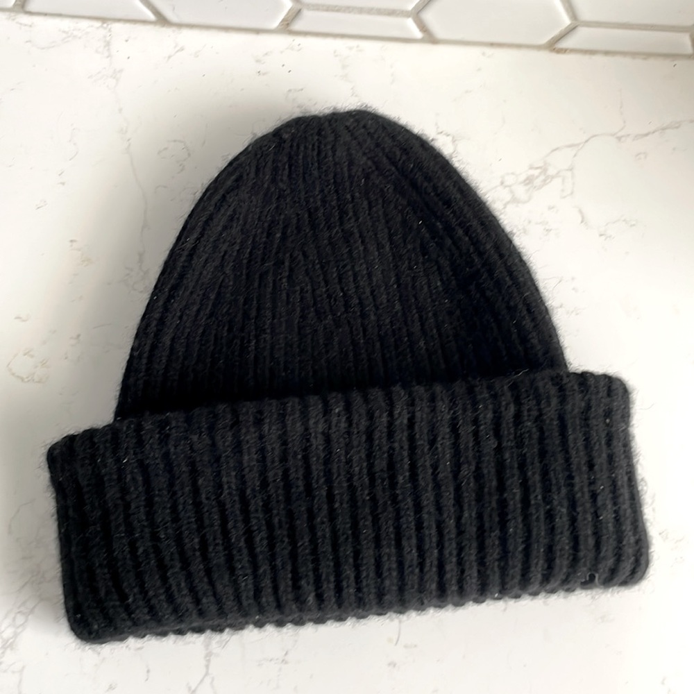 Black Simons wool tuque / beanie